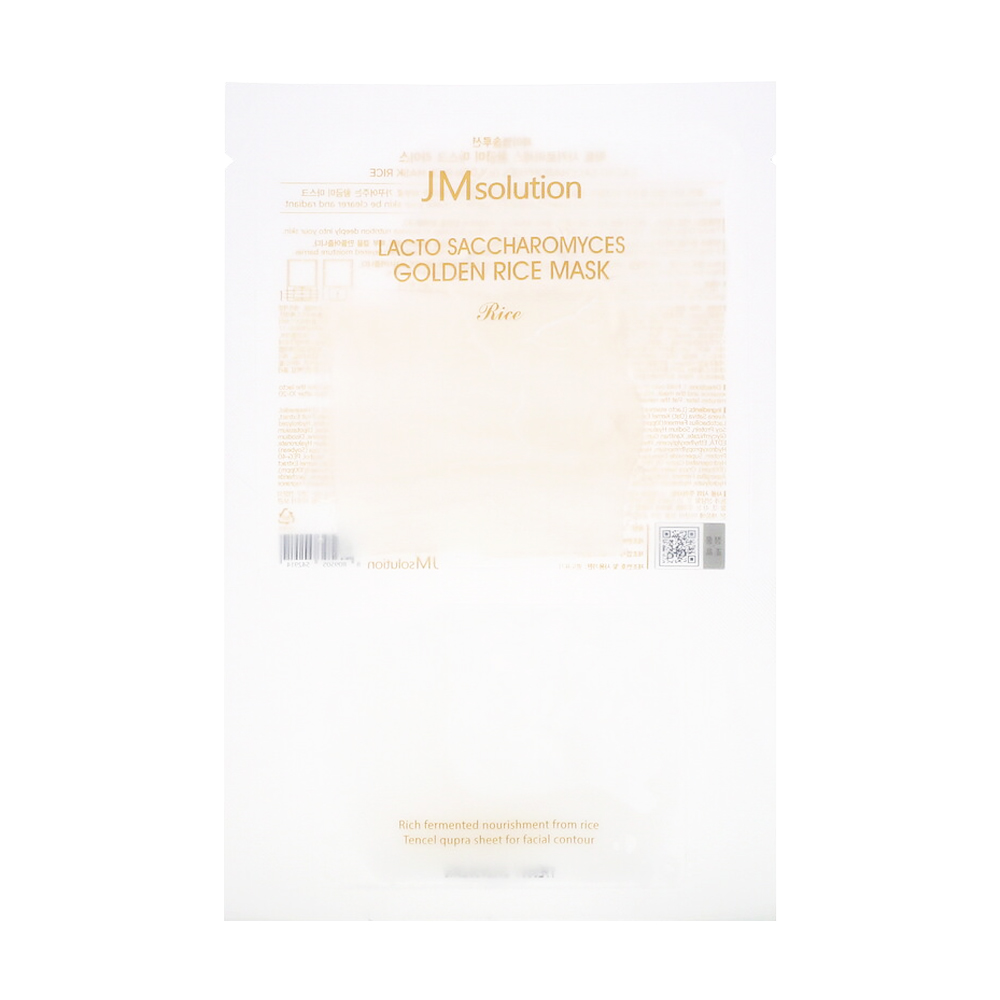 Тканинна маска для обличчя з ферментованими компонентами JMsolution Lacto Saccharomyces Golden Rice Mask, 30 мл
